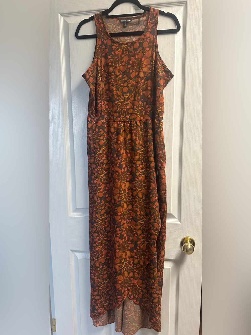 Toad&Co Rust Floral Tank Maxi Dress